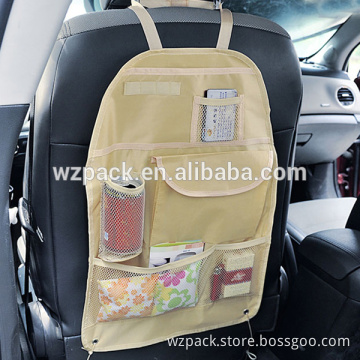 2016 Factory Made OED/ODM Car Accessory Back Seat Tidy Organiser Auto Travel Storage Bag Holder